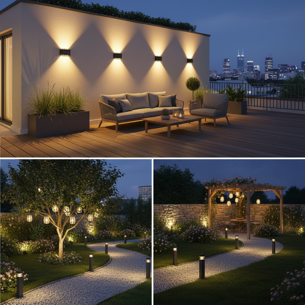 Luz LED Solar Flotante Exterior